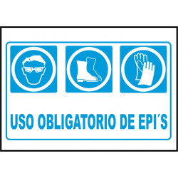 Cartel Uso Obligatorio de EPI's