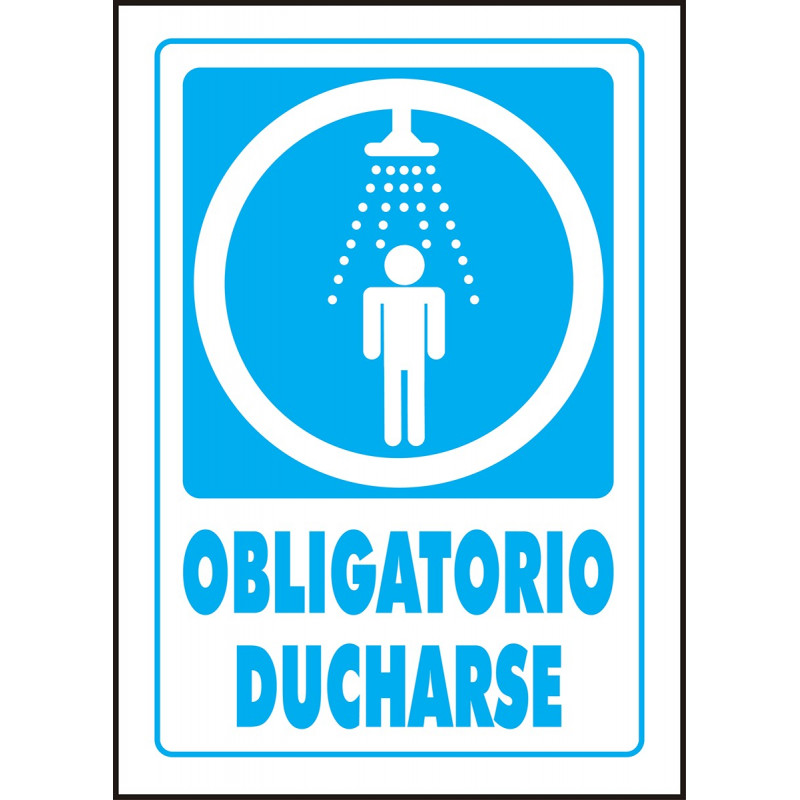 Cartel Obligatorio Ducharse