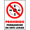 Cartel Prohibido Permanecer en Este Lugar