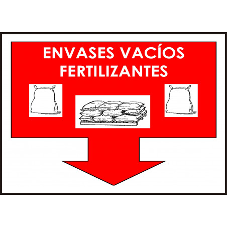 Cartel Envases Vacíos Fertilizantes