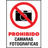 Cartel Prohibido Cámaras Fotográficas 📷