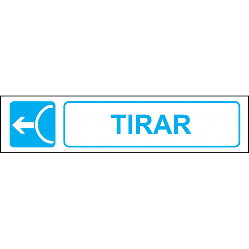 Cartel Horizontal Tirar
