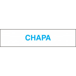 Cartel Horizontal Chapa