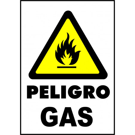 Cartel Peligro Gas