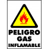 Cartel Peligro Gas Inflamable