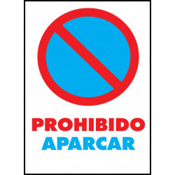 Cartel Prohibido Aparcar