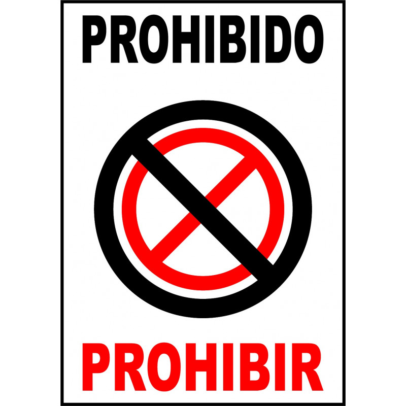 Pegatina Prohibido Prohibir