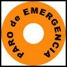 Pegatina Circular Paro de Emergencia - 9cm
