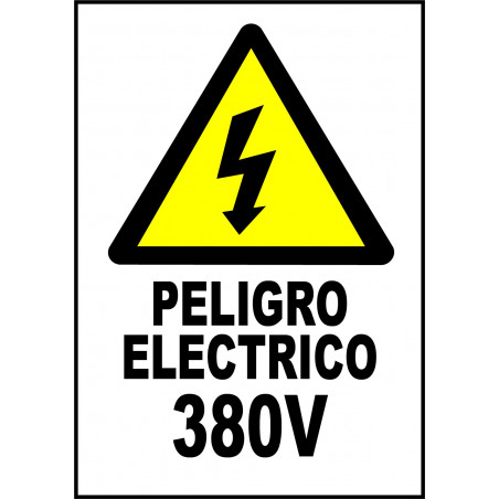 Pegatina Peligro Eléctrico - 380V